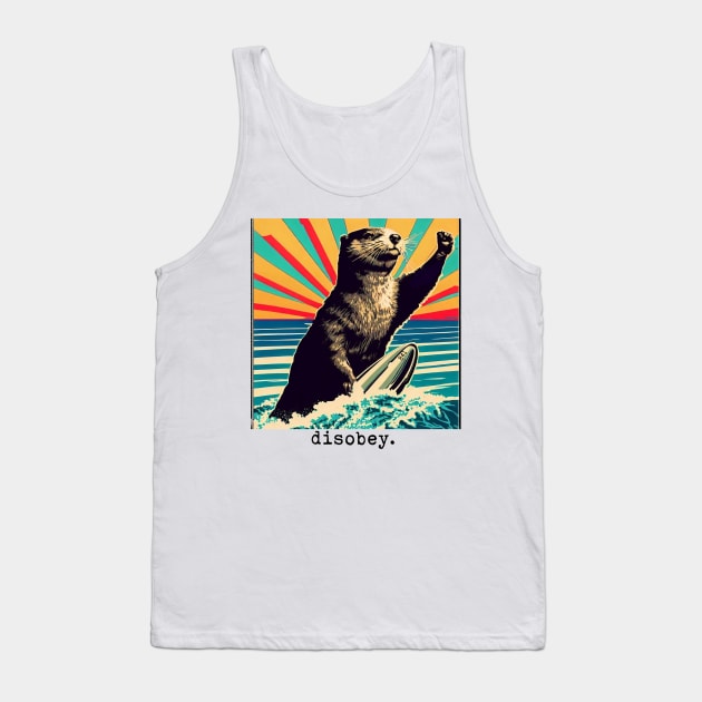 disobey - 841 otter Tank Top by REDWOOD9